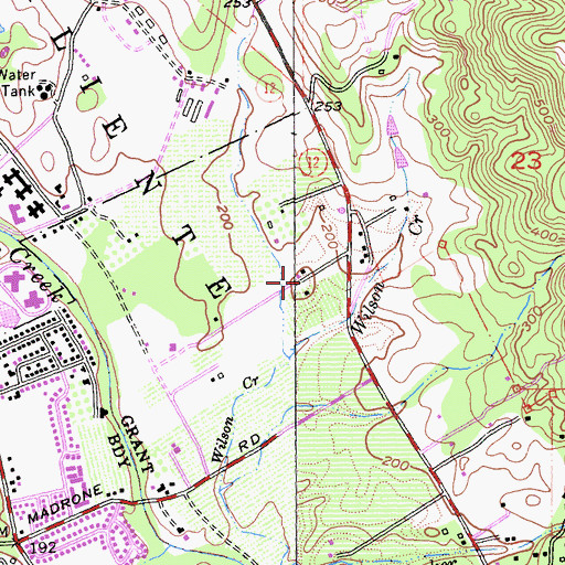 Topographic Map of B R Cohn Winery, CA
