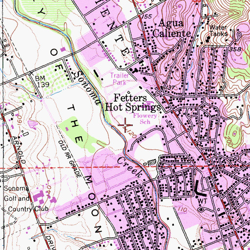 Topographic Map of Larson Park, CA