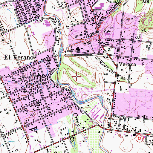 Topographic Map of Maxwell Farms Regional Park, CA