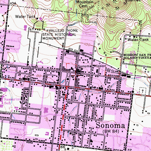 Topographic Map of Pinni House, CA