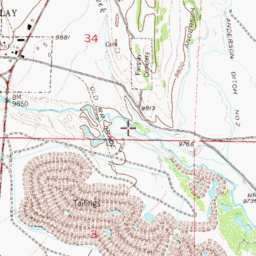 Topographic Map of Beaver Creek, CO