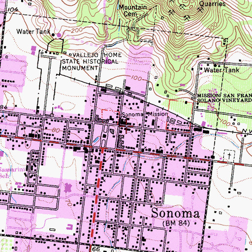 Topographic Map of Castagnasso Farm, CA