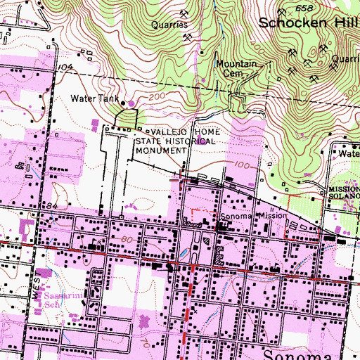 Topographic Map of Depot Park Museum, CA