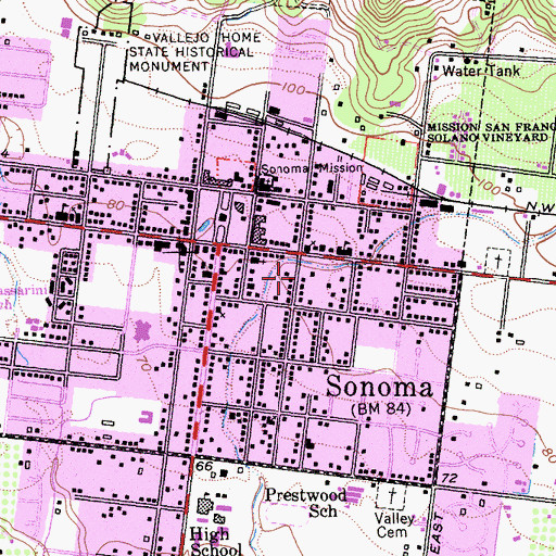 Topographic Map of Duhring House, CA