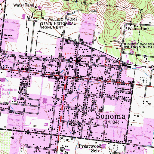 Topographic Map of La Torres House, CA