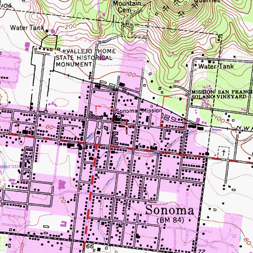 Topographic Map of Ray-Adler Adobe, CA