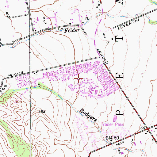 Topographic Map of Temelec, CA