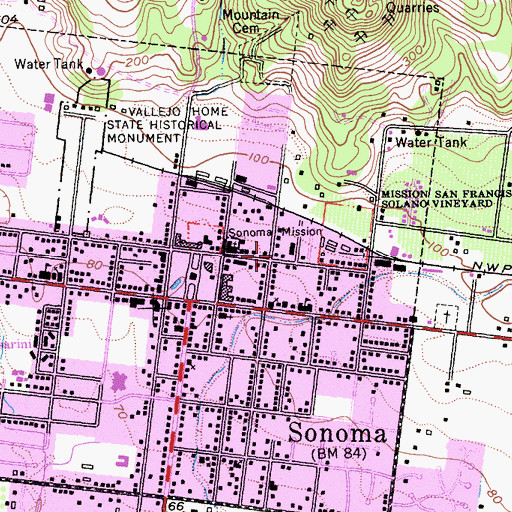 Topographic Map of Winkle House, CA