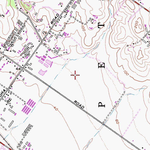 Topographic Map of Kenilworth Junior High School, CA