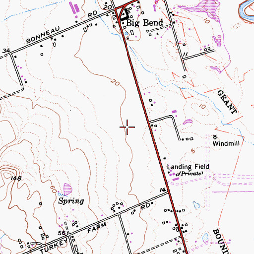 Topographic Map of Gloria Ferrer Winery, CA