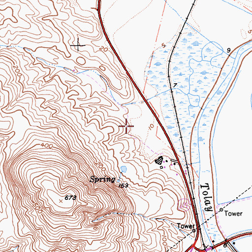Topographic Map of Infineon Raceway, CA