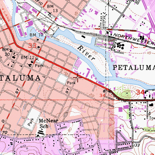 Topographic Map of Shollenberger Park, CA