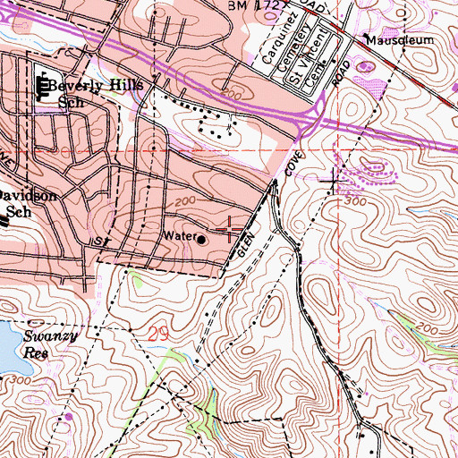 Topographic Map of Vallejo Fire Department Station 6 (historical), CA