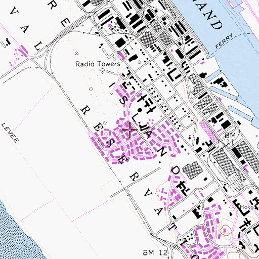 Topographic Map of Mare Island Elementary School, CA