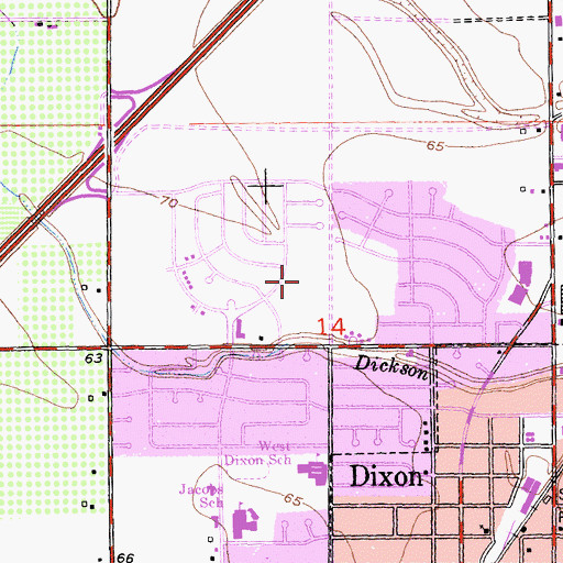 Topographic Map of Northwest Park, CA