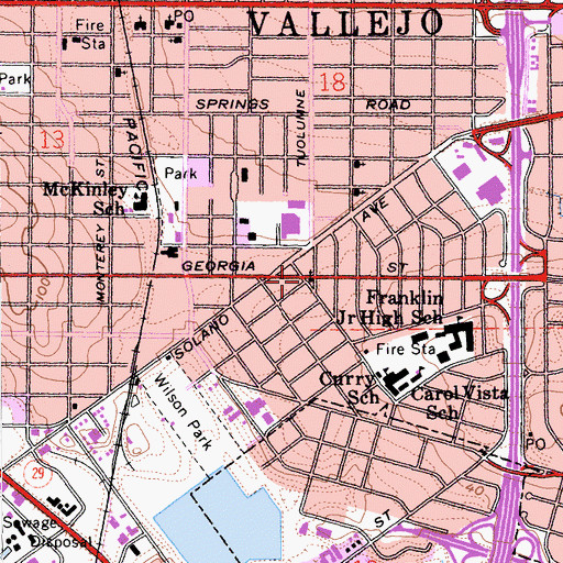 Topographic Map of Pentecostal Church of God, CA