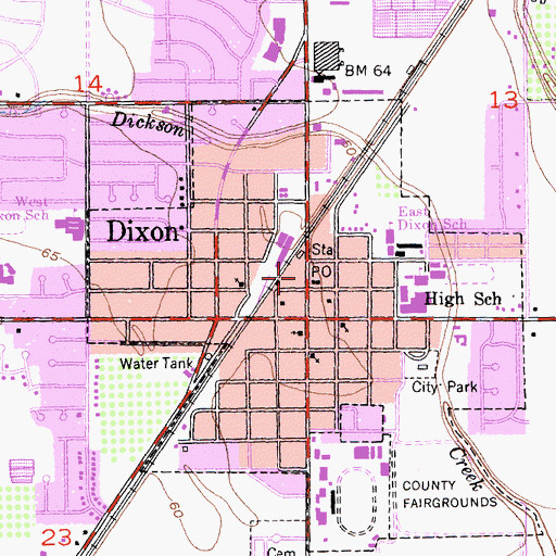 Topographic Map of Veterans Memorial Hall, CA