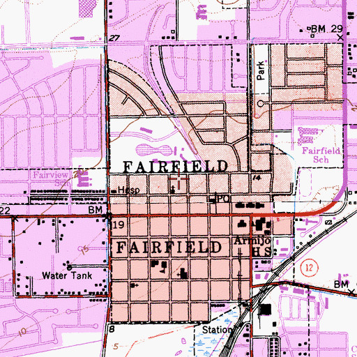Topographic Map of Accolade Christian School, CA