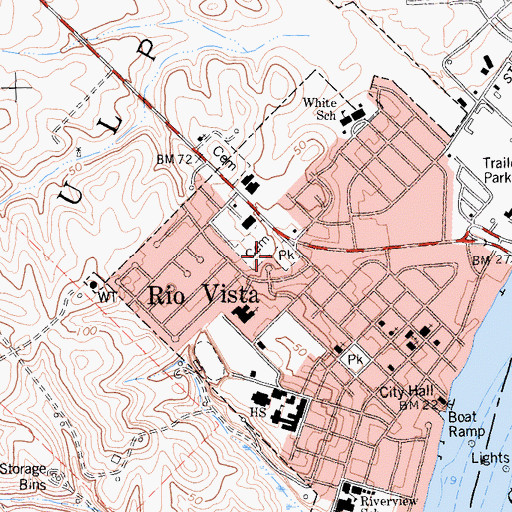 Topographic Map of Bruna Vista Park, CA