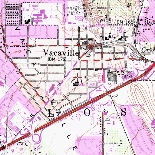 Topographic Map of Church of God, CA