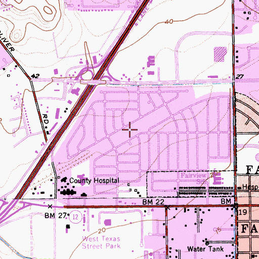 Topographic Map of Linear Park, CA
