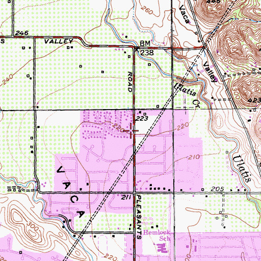 Topographic Map of North Orchard Park, CA