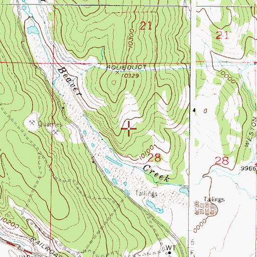 Topographic Map of South Crooked Creek, CO