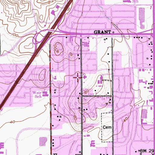 Topographic Map of Solano Christian Academy, CA