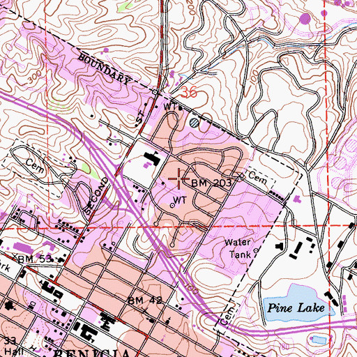 Topographic Map of Duncan Graham Park, CA