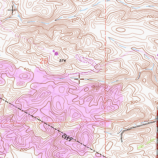 Topographic Map of Southampton Park, CA