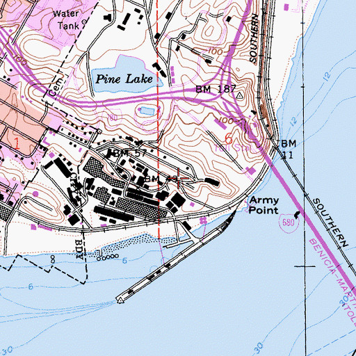 Topographic Map of Johannsens Square, CA