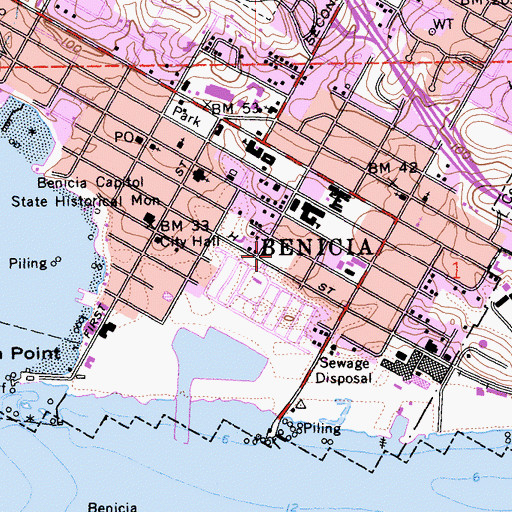 Topographic Map of Maria Field, CA