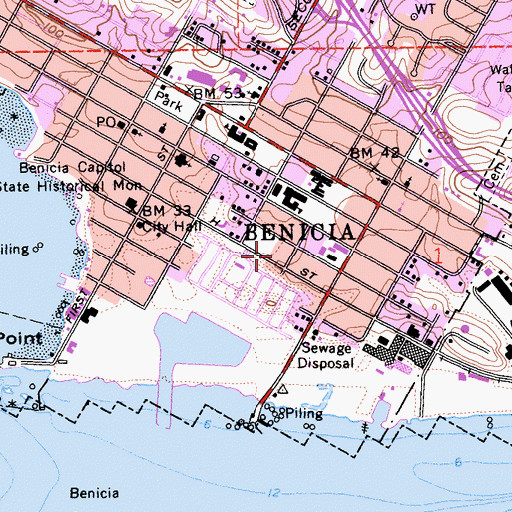 Topographic Map of Ribiero Field, CA