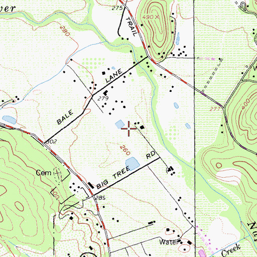 Topographic Map of Charles F Shaw Vineyard and Winery, CA