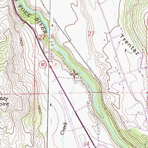 Topographic Map of Owl Creek, CO