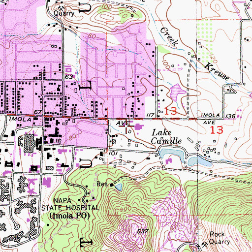 Topographic Map of Development Center for Handicapped Minors, CA