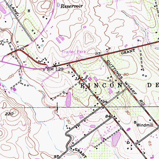 Topographic Map of Mont Saint John Cellars, CA