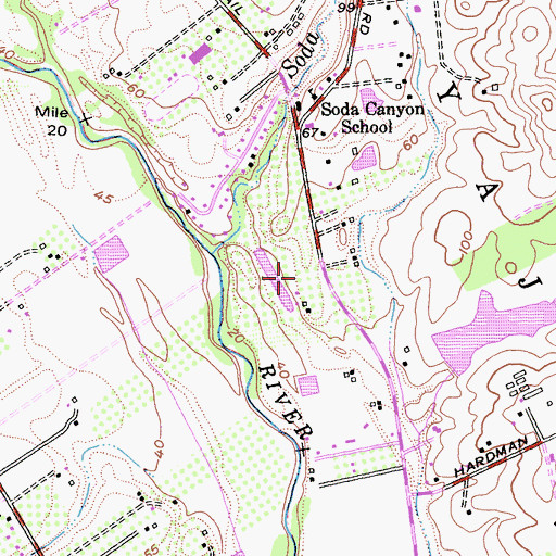 Topographic Map of Pannonia Winery, CA