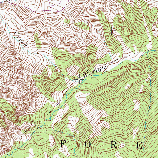 Topographic Map of West Willow Creek, CO