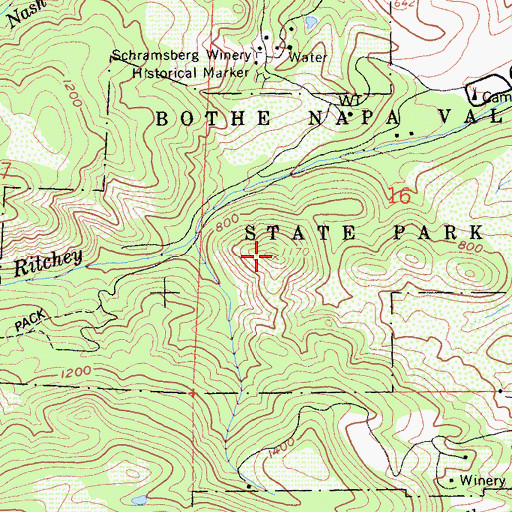 Topographic Map of Coyote Peak, CA