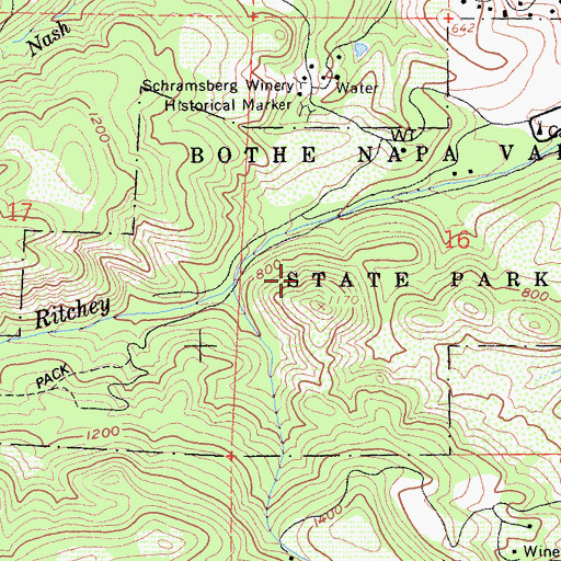 Topographic Map of Coyote Peak Trail, CA