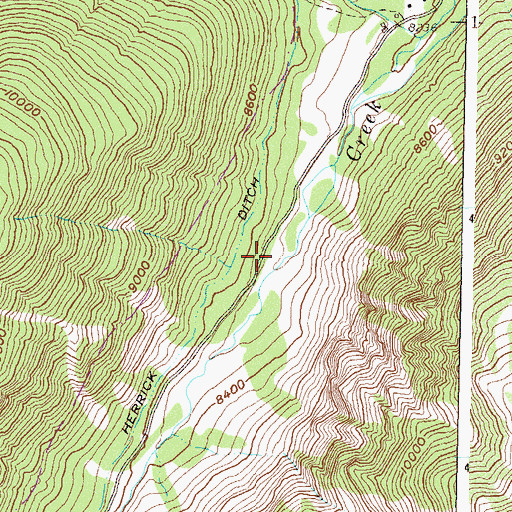 Topographic Map of Maroon Creek Campground 1, CO