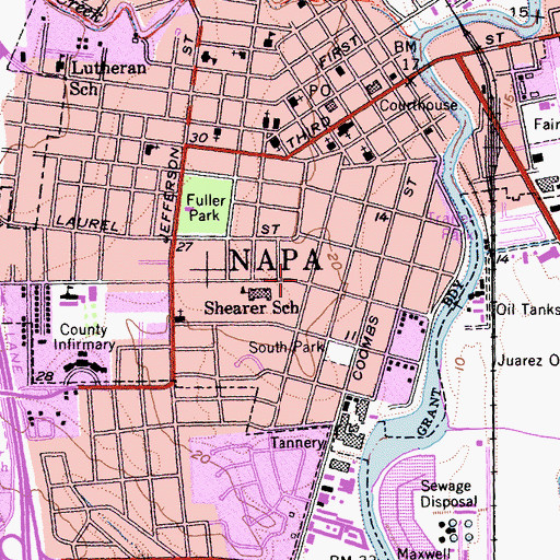 Topographic Map of Holden Mansion, CA