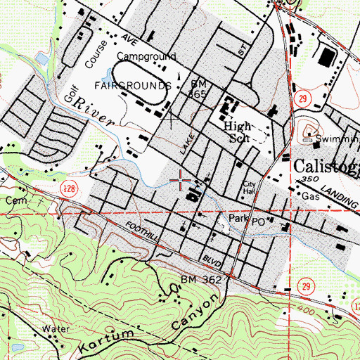 Topographic Map of Holy Assumption Monastery, CA