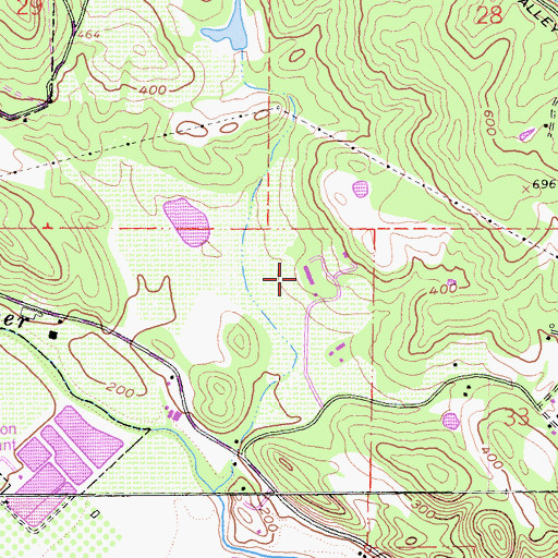 Topographic Map of Joseph Phelps Vineyards, CA