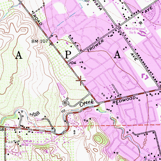 Topographic Map of Klamath Park, CA