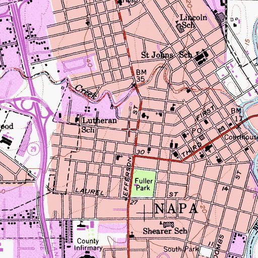 Topographic Map of Noyes Mansion, CA