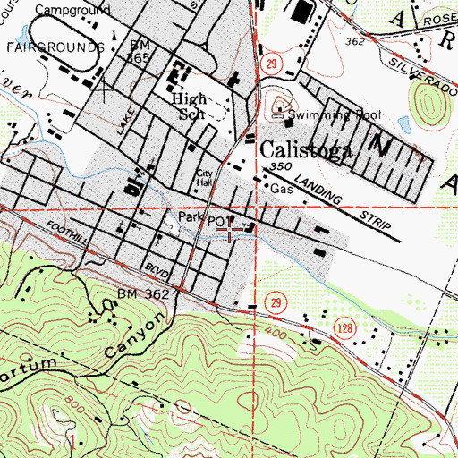 Topographic Map of Our Lady of Perpetual Help Roman Catholic Church, CA