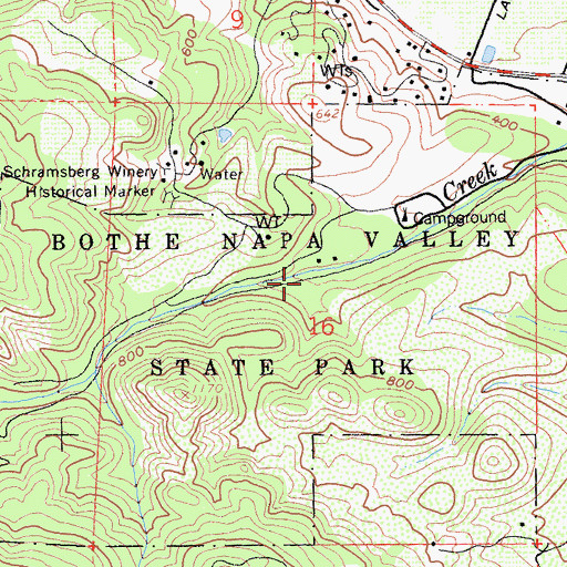Topographic Map of Redwood Trail, CA