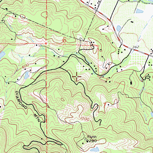 Topographic Map of Roddis Cellar, CA